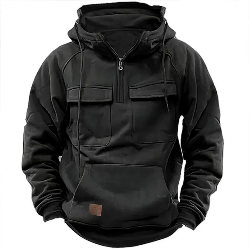 Daniel | Chaqueta táctica multibolsillos con capucha para hombre