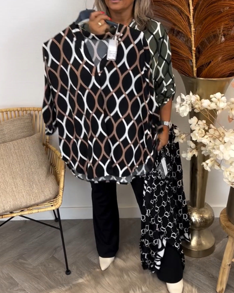 Chloe | Blusa con estampado gráfico
