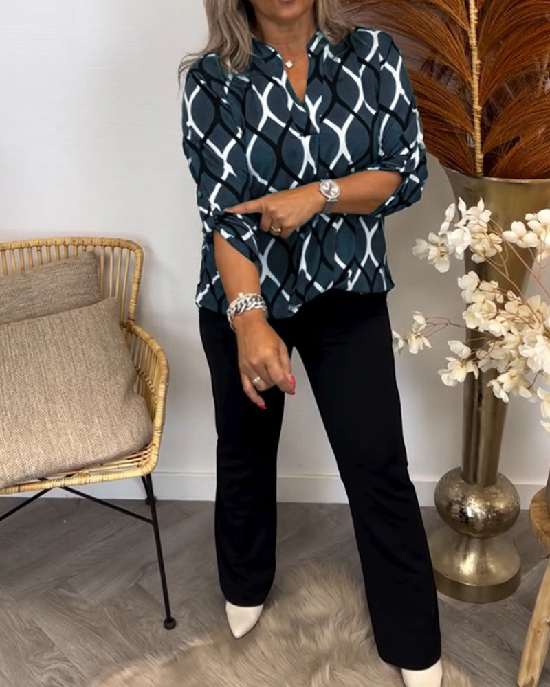 Chloe | Blusa con estampado gráfico