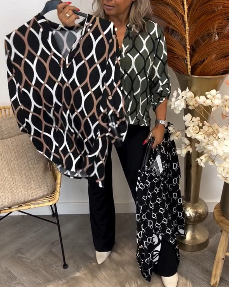 Chloe | Blusa con estampado gráfico