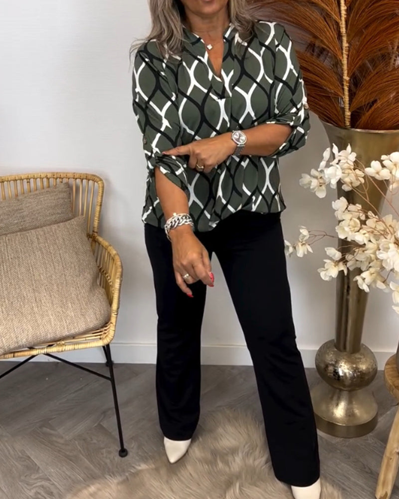 Chloe | Blusa con estampado gráfico