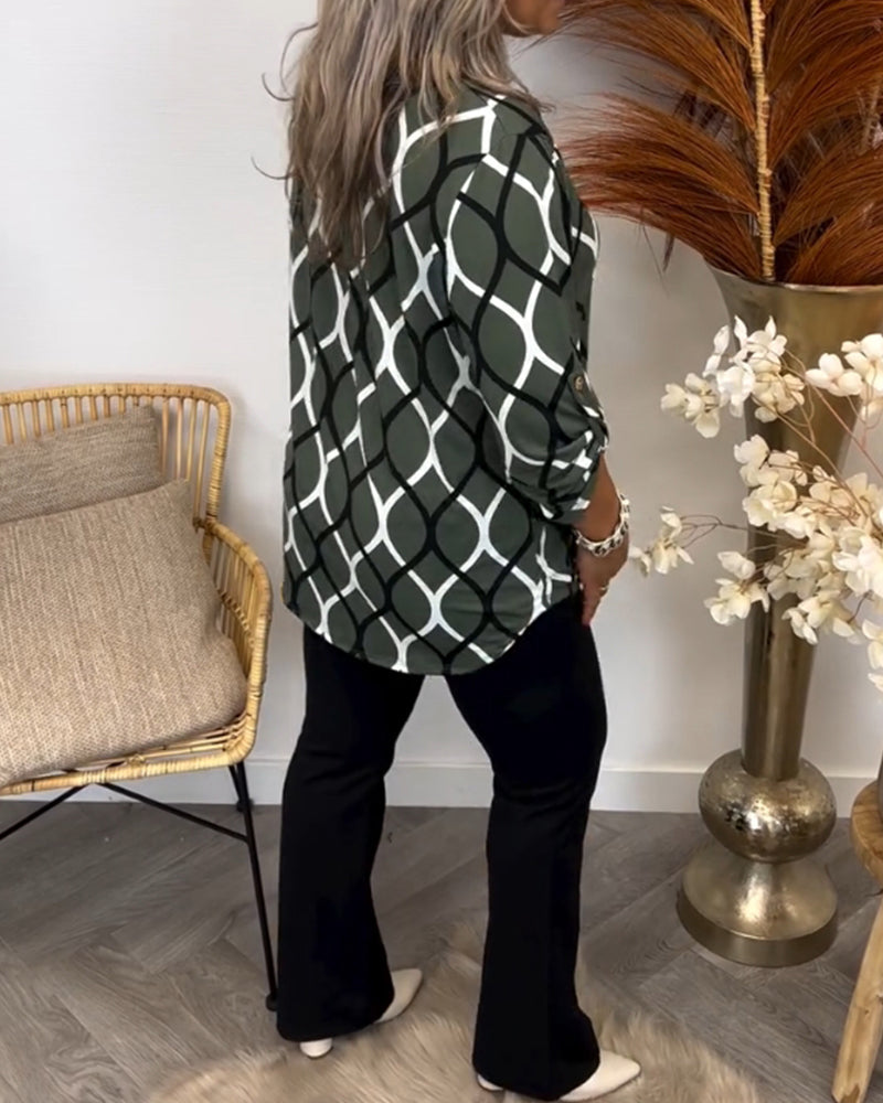 Chloe | Blusa con estampado gráfico