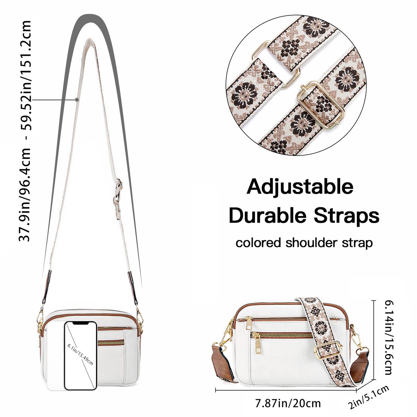 Camilla | Bolso de hombro de piel refinada