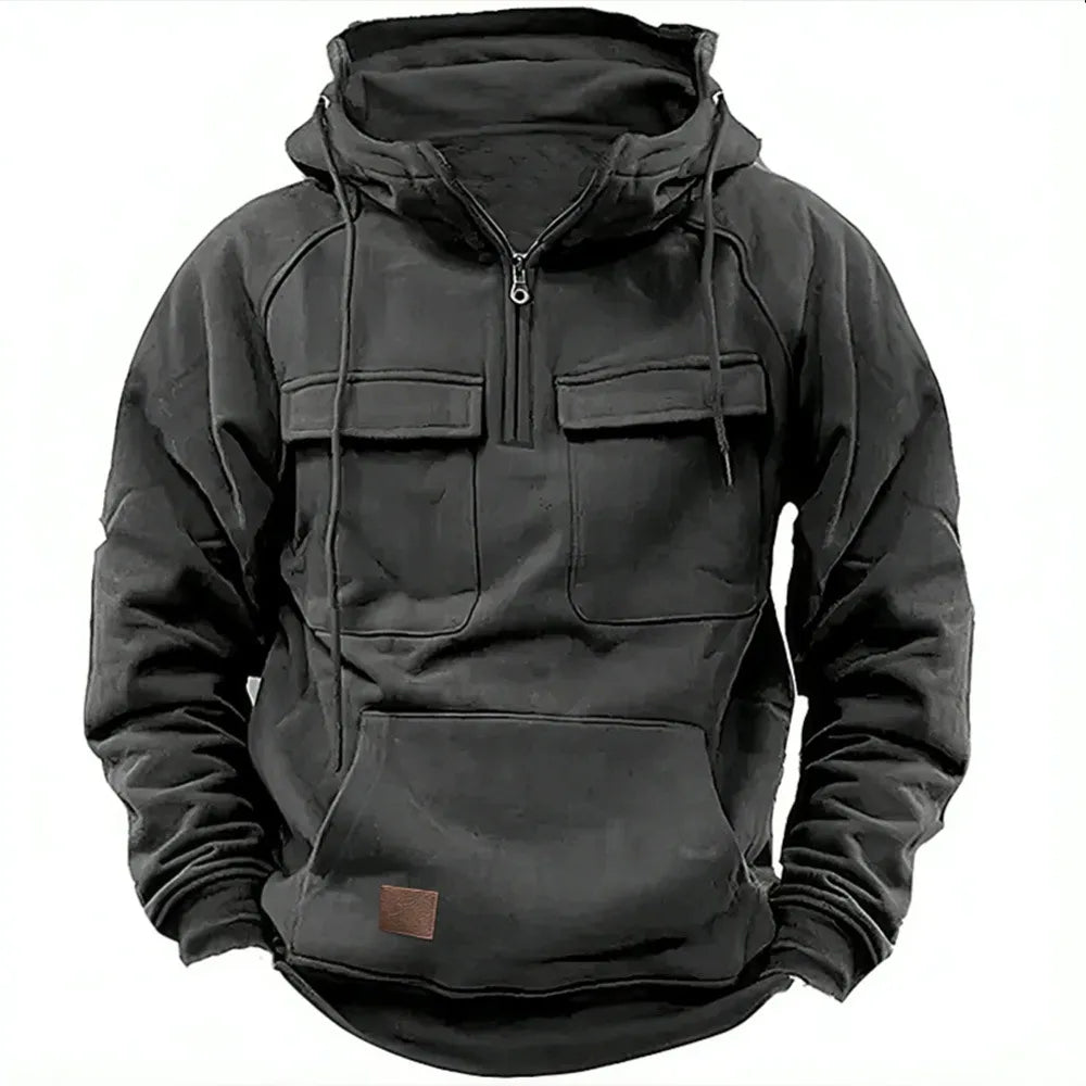 Daniel | Chaqueta táctica multibolsillos con capucha para hombre