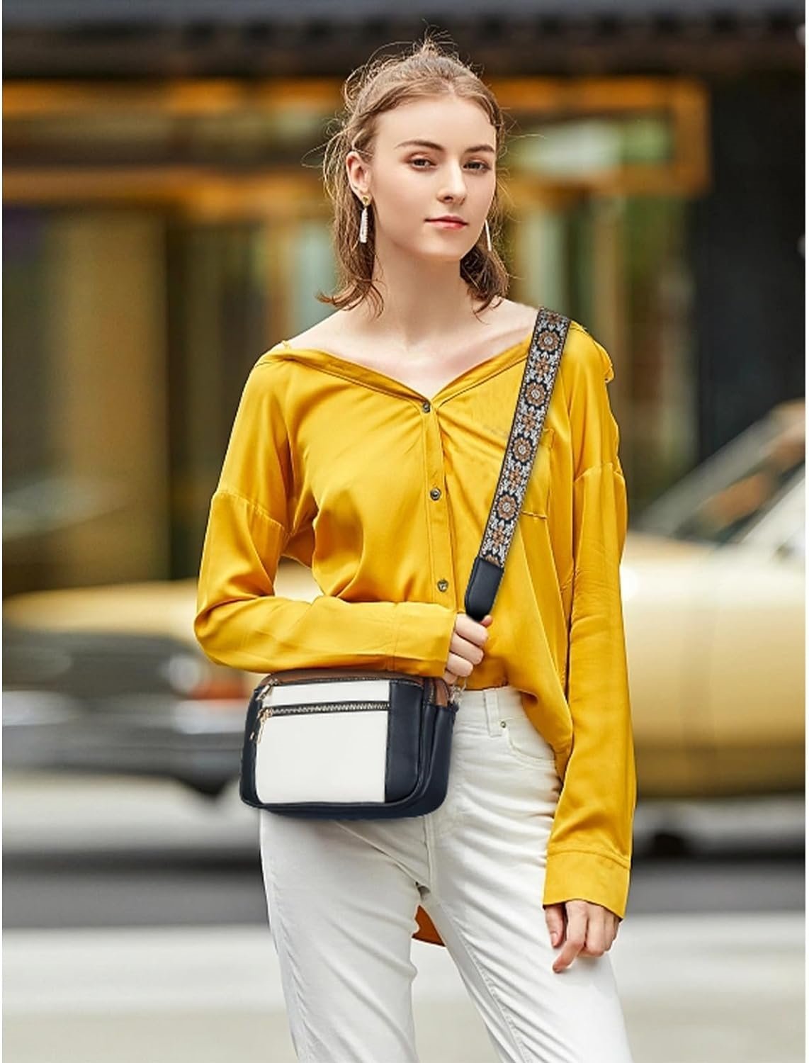 Camilla | Bolso de hombro de piel refinada